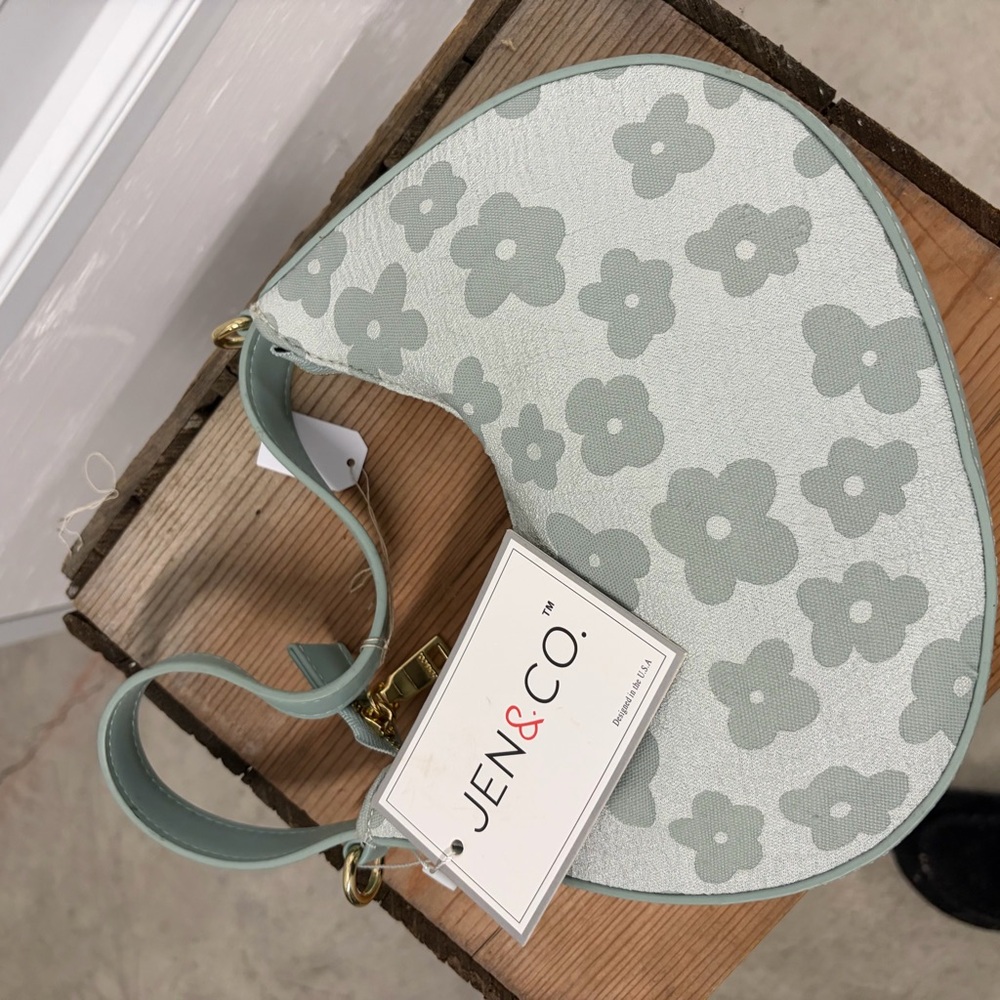 Jen & Co. Floral Mint Green Women's Bag - Picture 2 of 4